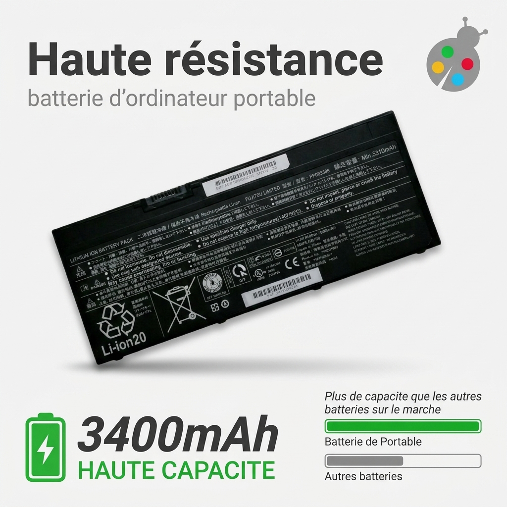 Batteria computer portatile fujitsu lifebook e459