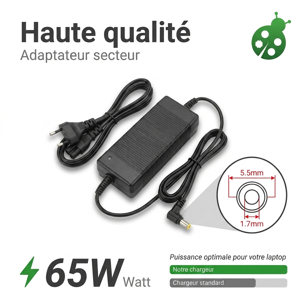 Caricabatterie computer portatile acer extensa 15 ex215 54g 76w2