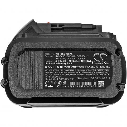 Batteria  dewalt dcb606 20v max