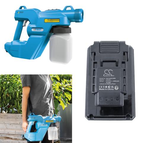 230390 e spray batteria outillage portatif fimap