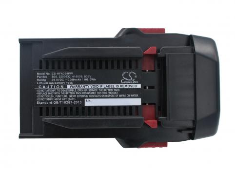 Batteria per hilti  te 7a b36