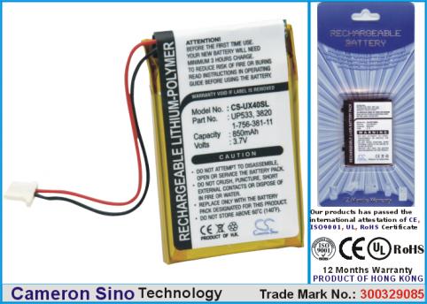 Batteria per pda smartphone sony clie peg ux40 clie peg ux50 batteria