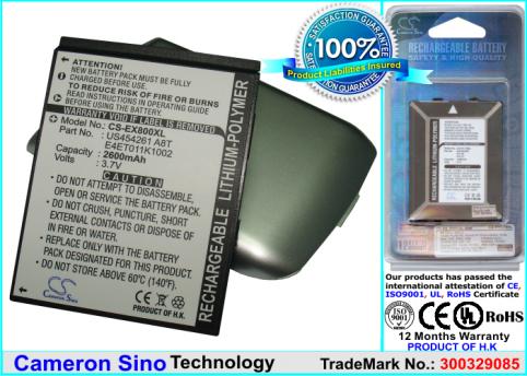 Batteria  smartphone eten glofiish m800