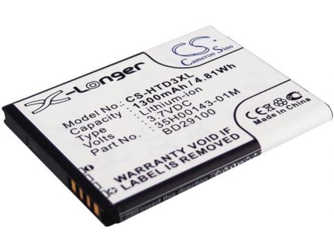 Batteria per pda smartphone htc hd7 hd3 batteria