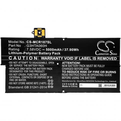 Batteria tavoletta microsoft surface pro x