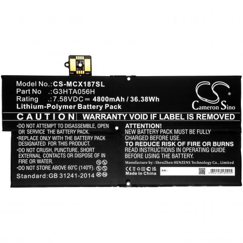 Batteria tavoletta microsoft surface pro x 1876
