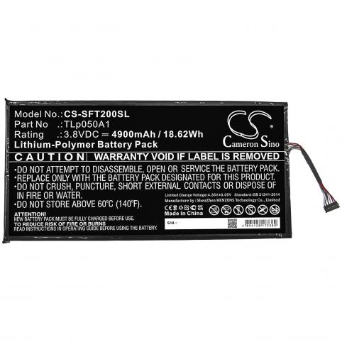 Batteria  safran tlp050a1 morpho tablet 2