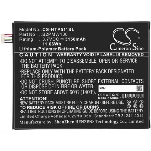 Batteria tavoletta htc p510