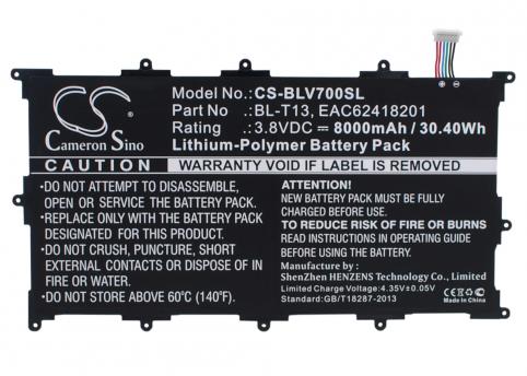 Batteria tavoletta lg g pad 10.1
