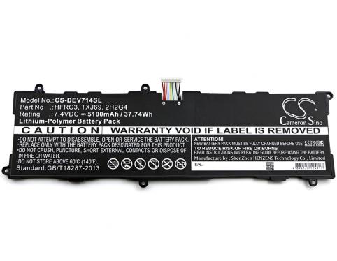 Batteria per tablet dell 2h2g4 venue 11 pro 7140 batteria tavoletta