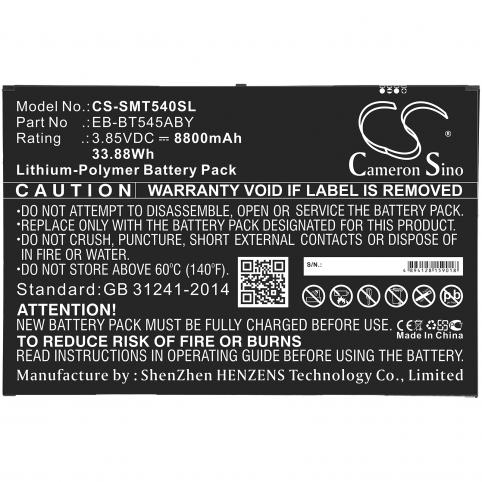Batteria per tablet samsung eb bt545aby sm t540 batteria tavoletta