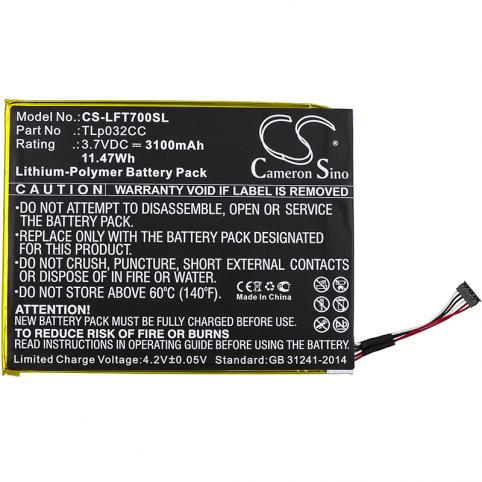 Batteria tavoletta alcatel one touch pixi 8 8.0 3g