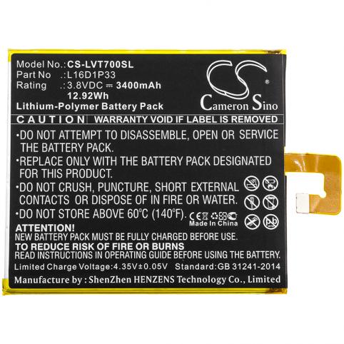 Batteria per tablet lenovo l16d1p33 tab 7 batteria tavoletta