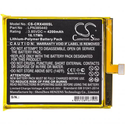 Batteria per telefono crosscall lpn385440 trekker x4 batteria