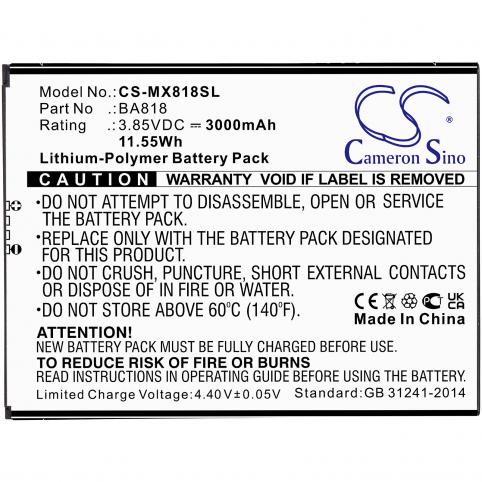 Batteria telefono meizu m818h