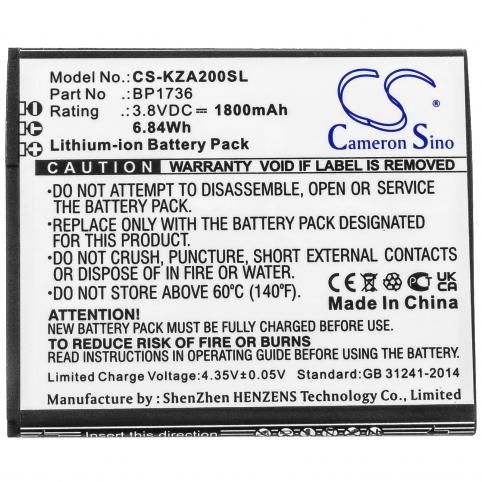 Batteria  kazuna bp1736 etalk myflix