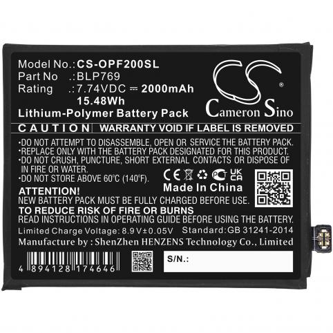 Batteria per telefono oppo batteria find x2