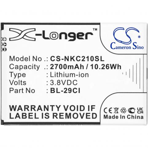 Batteria per telefono nokia bl 29ci c21 batteria