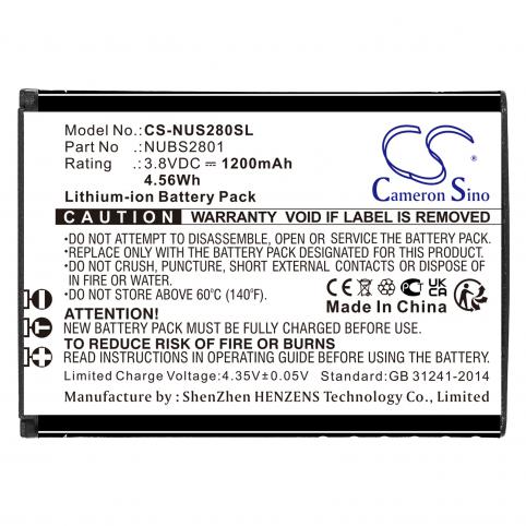 Batteria  nuu nubs2801 mobile f4l 4g lte
