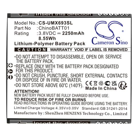Batteria  umx chinobatt01 unimax u693cl