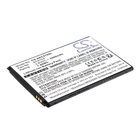 Batteria per telefono archos ac570x oxygen 57 batteria