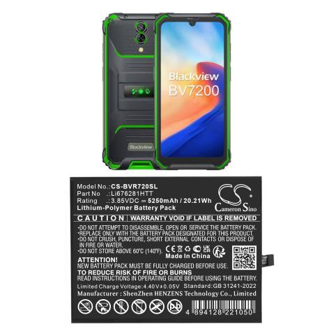 Batteria per telefono blackview li676281htt bv7200 batteria