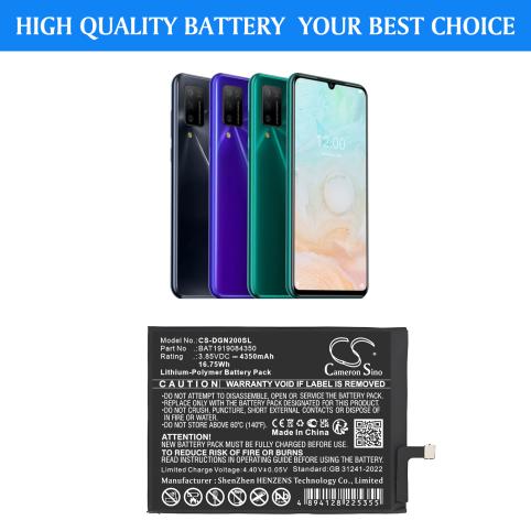 Batteria per telefono doogee bat1919084350 n20 batteria