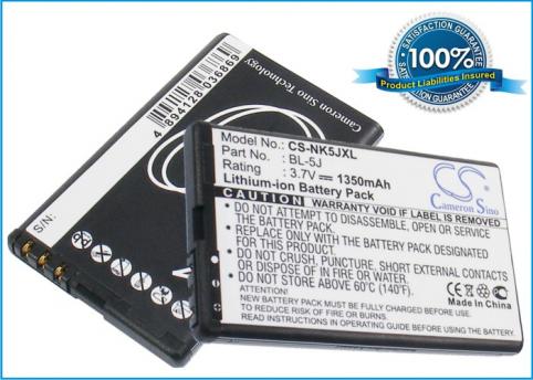 Batteria per 1350 mah