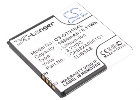 Batteria per telefono alcatel batteria one touch 918 mix
