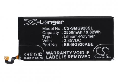 Batteria per telefono samsung batteria galaxy s6