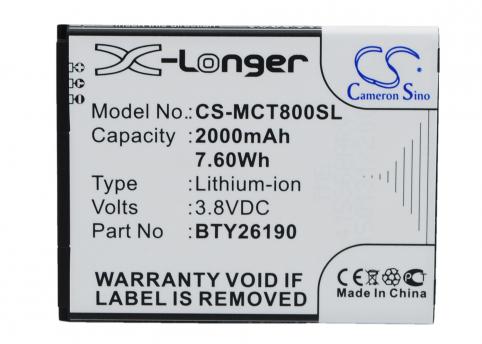 Batteria telefono mobistel cynus t8