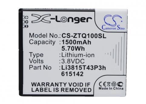 Batteria  zte li3815t43p3h615142 blade q mini