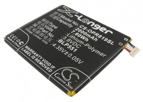 Batteria telefono oppo r809t