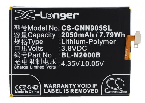 Batteria telefono blu d980l