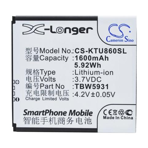 Batteria telefono k touch u86
