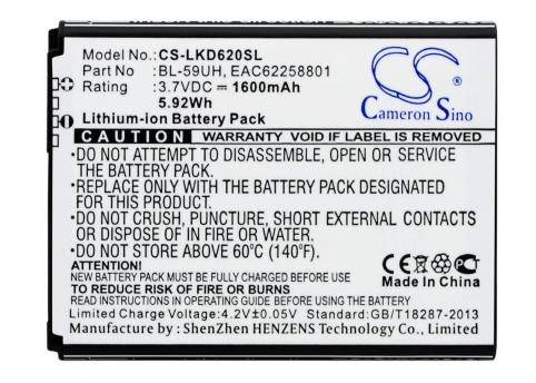 Batteria telefono lg d620k