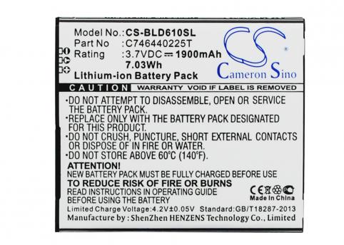 Batteria telefono blu d610