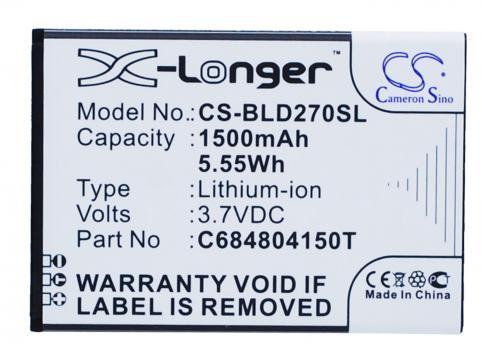 Batteria telefono blu d272a