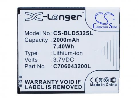 Batteria telefono blu studio 5.0 ii