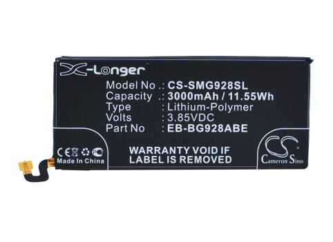 Batteria per telefono samsung eb bg928abe galaxy s6 edge+ batteria