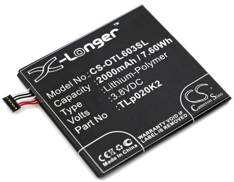 Batteria per telefono alcatel tlp020k2 one touch idol 3 4.7 batteria