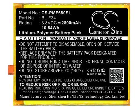 Batteria  phicomm bl-f34 freecomm 2s