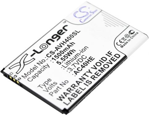 Batteria per telefono archos ac40he 40 helium batteria