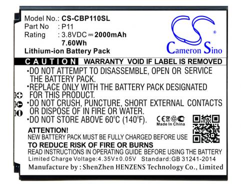 Batteria telefono cubot p11