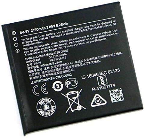 Batteria per telefono nokia ta 1047 bv 5v batteria
