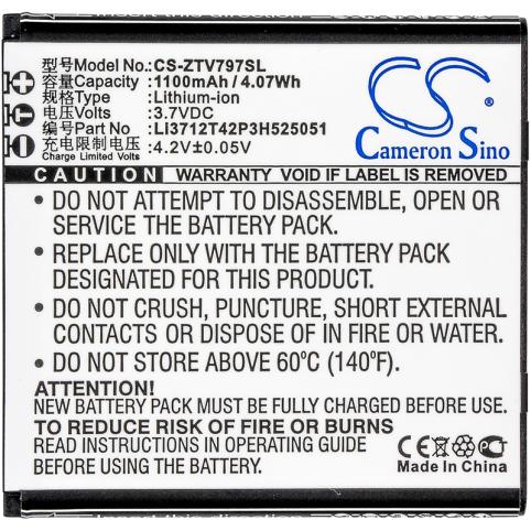 Batteria telefono zte v797