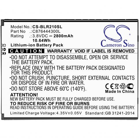 Batteria telefono blu r2 plus