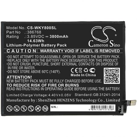 Batteria per telefono wiko 386768 w v720 batteria