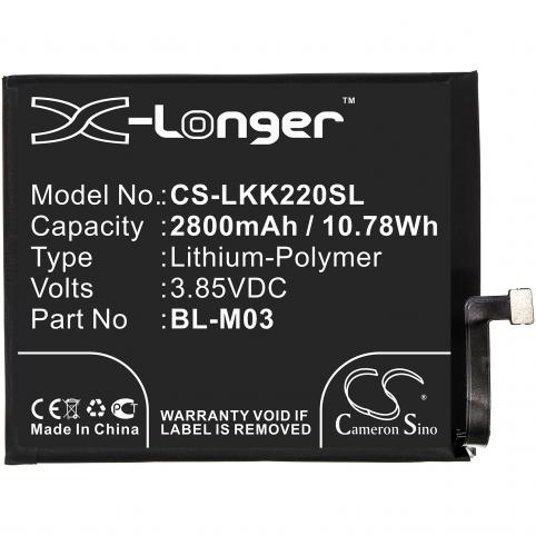 Batteria telefono lg k200bmw
