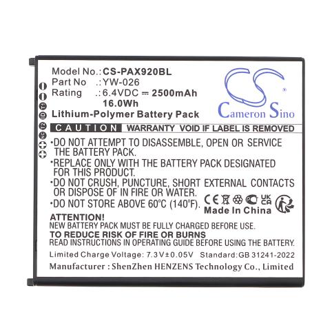 Batteria tpe terminale paiement pax a920 max